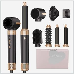 Black and Gold Hair Styling Set